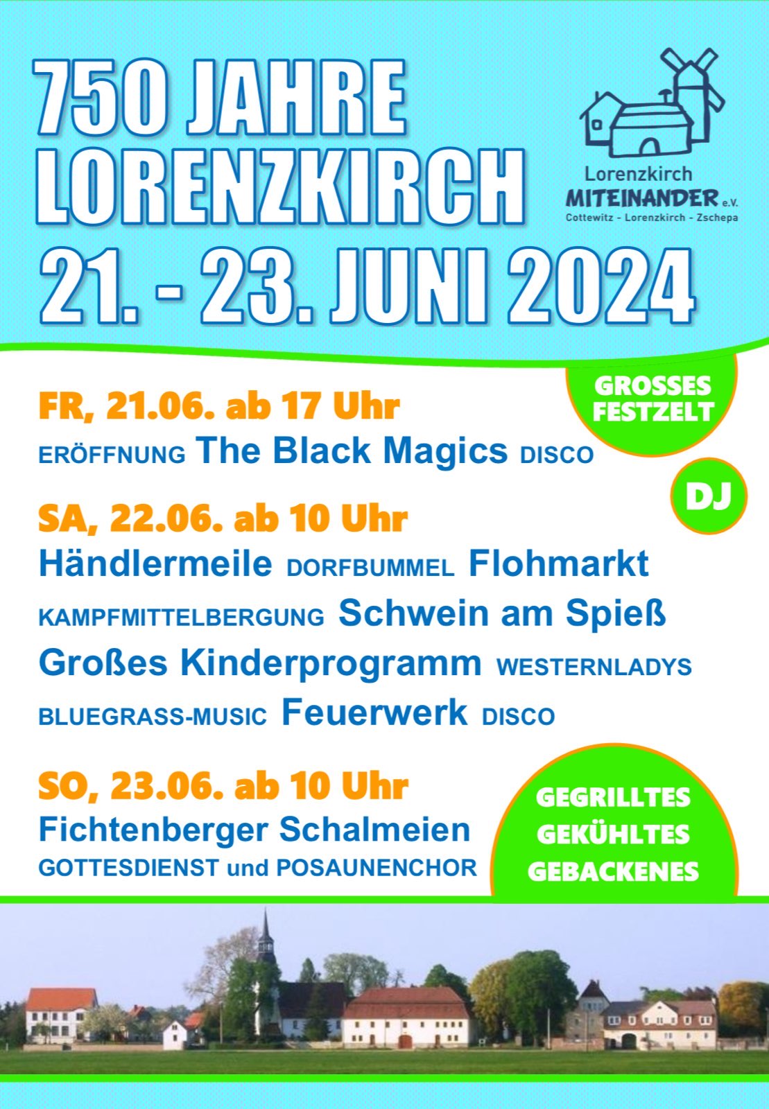 Lorenzkirch feiert im Juni 750 Jahre – feiern Sie mit!